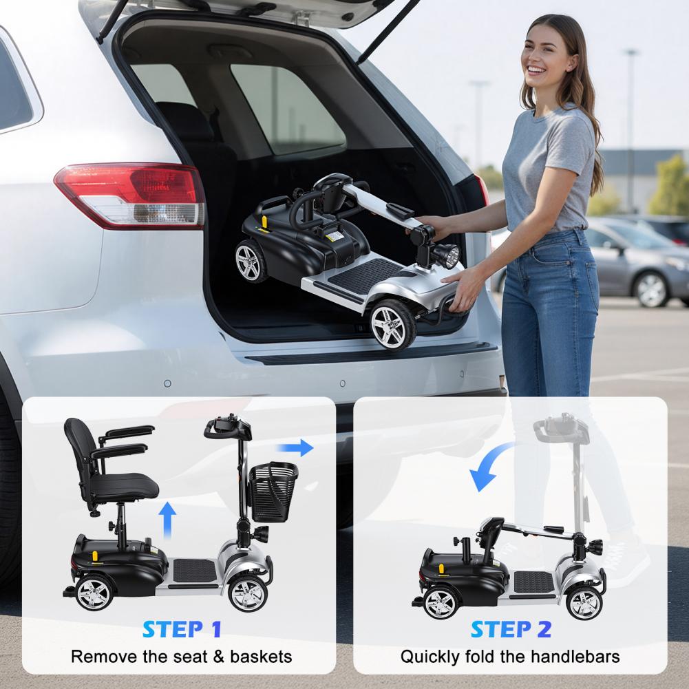 Mobility Scooter with LED Ligh - đánh giá và giá Electric Scooter Adults