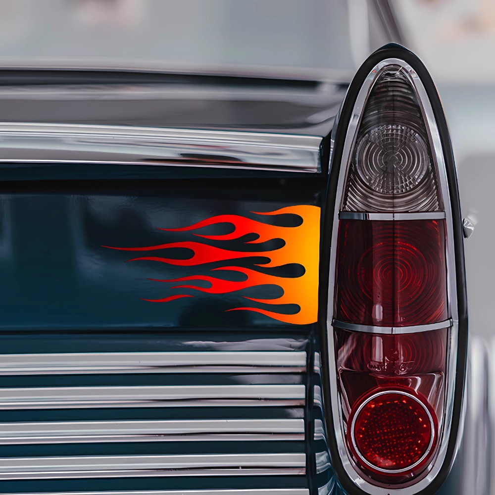 Flame Motorcycle Stickers Wate - đánh giá và giá Scooter Helmet Set