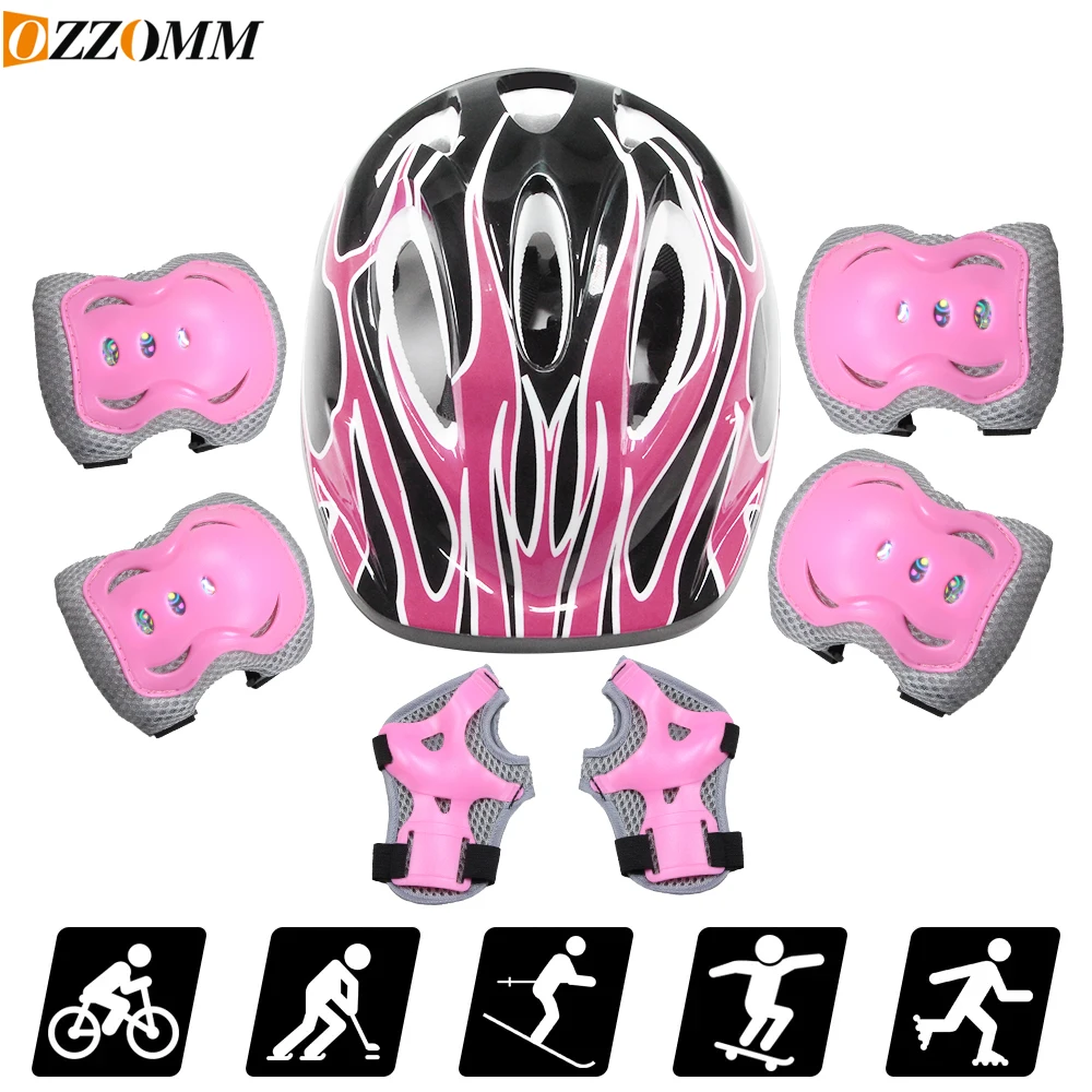 7PCS Kids Bike Helmet Set Skat - đánh giá và giá Scooter Helmet Set