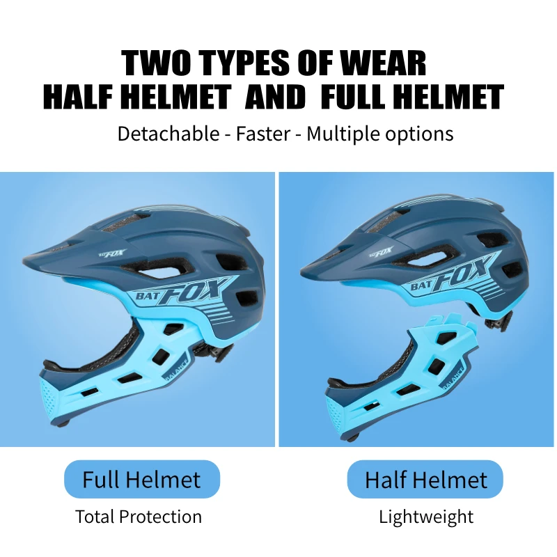 BATFOX Full Face Helmet Kids D - đánh giá và giá Scooter Helmet Set