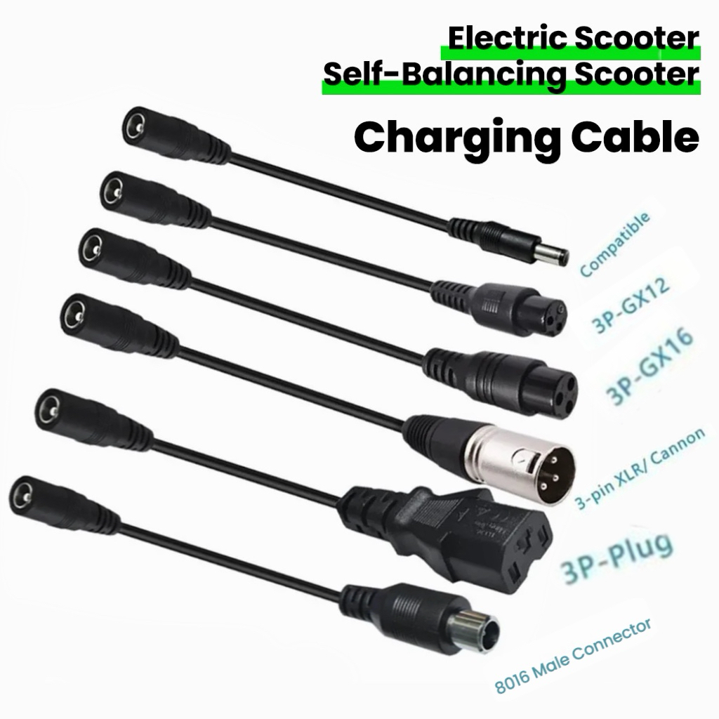 DC5.5MM To M12/M16/8016/5525/3 - đánh giá và giá Electric Scooter Charger