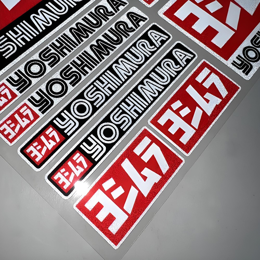 Racing Stickers Set Waterproof - đánh giá và giá Scooter Helmet Set